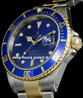 Rolex Submariner Data 16613 SEL Oyster Quadrante Blu